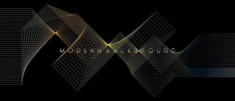 Modern background abstract geometric and wavy lines design. Vector illustration