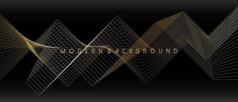 Modern background abstract geometric and wavy lines design. Vector illustration