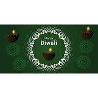 Happy Diwali vector art template design