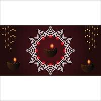 Happy Diwali vector art template design