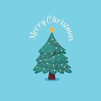 Merry Christmas card. Vector illustration