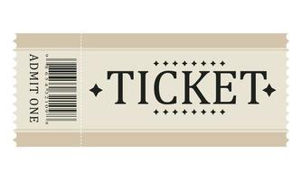 Ticket cinema, event, exhibition, theatre vector