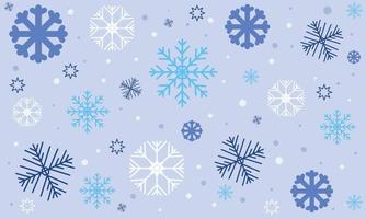 Winter background with snowflakes. vector
