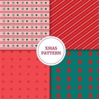 Christmas pattern set. Vector illustration