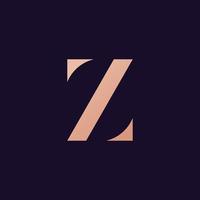 plantilla de vector de logotipo de letra z. diseño de logotipo inicial de letra z creativa