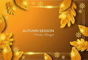 Autumn Season Background Frame vector