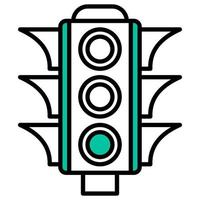 traffic lights as a vehicle road controller vector