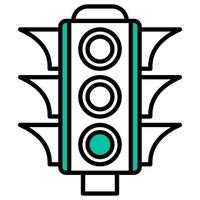 traffic lights as a vehicle road controller vector