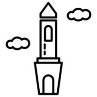 monument as an icon of a city or country vector