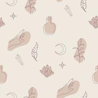 magic pattern boho style vector