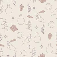 magic pattern boho style vector