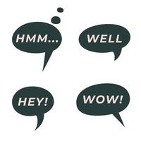 set of speech bubbles vector