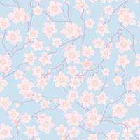 Sakura flowers pattern vector