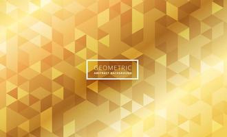 fondo geométrico de patrón de diamante abstracto de oro vector