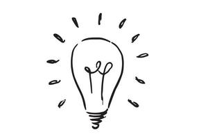 Light Bulb. Concept and ideas, hand-drawn illustration. Vector. vector