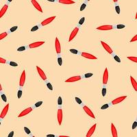 Seamless pattern with a brush for drawing on a beige background vector