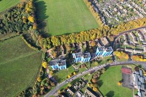Gorgeous Aerial View of British Town, Drone's High Angle Footage photo