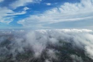 Most Beautiful Clouds and Sky over the London Luton City of England UK photo