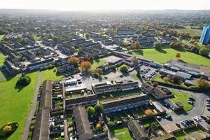 Gorgeous Aerial View of British Town, Drone's High Angle Footage photo