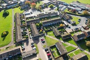 la mejor vista aérea de la ciudad británica de Inglaterra, imágenes de la cámara de drones foto