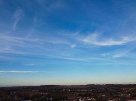 Most Beautiful Clouds and Sky over the London Luton City of England UK photo