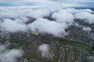 Most Beautiful Clouds and Sky over the London Luton City of England UK photo