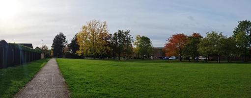 Most Beautiful View of British Public Park at England photo