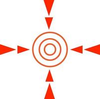 Red spot symbol icon vector