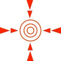 Red spot symbol icon vector