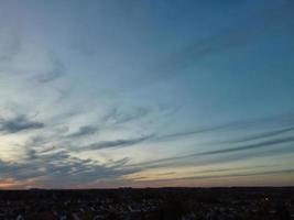 Most Beautiful Clouds and Sky over the London Luton City of England UK photo