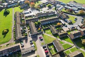 Gorgeous Aerial View of British Town, Drone's High Angle Footage photo