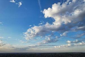 Most Beautiful Clouds and Sky over the London Luton City of England UK photo