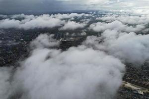 Most Beautiful Clouds and Sky over the London Luton City of England UK photo