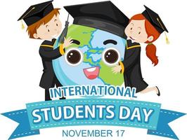 International Students Day Banner Design vector