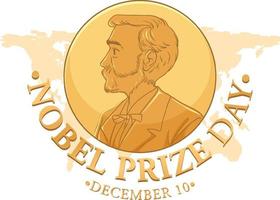 Nobel Prize Day Banner Design vector