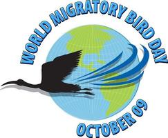 World Migratory Bird Day Banner Design vector