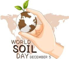 World Soil Day Banner Design vector