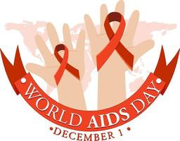 World AIDS Day Poster Design vector