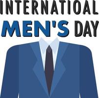 International Mens Day Poster Design vector