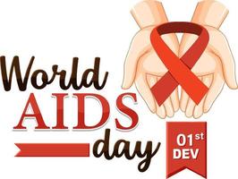 World AIDS Day Poster Design vector