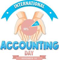 International Accounting Day Logo Design vector