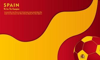 vector abstract background spain flag, vector illustration and text, perfect color combination