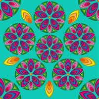 Colorful Flower Mandalas background. Vintage decorative elements. Oriental pattern, vector illustration. Islam, Arabic, Indian, turkish, pakistan, chinese, ottoman motifs for cover, fabric, textile