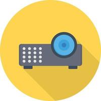 Ilustración de vector de proyector en un fondo. Símbolos de calidad premium. Iconos vectoriales para concepto y diseño gráfico.