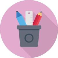 pencil jar vector illustration on a background.Premium quality symbols.vector icons for concept and graphic design.