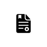 Document simple flat icon vector