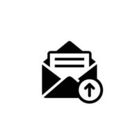 enviar icono de correo electrónico. enviar icono de mensaje vector