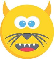 cat face vector illustration on a background.Premium quality symbols.vector icons for concept and graphic design.