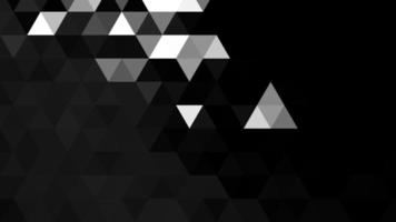 Black and white polygonal pattern Abstract geometric background Triangular mosaic, perfect for website, mobile, app, advertisement, social media photo