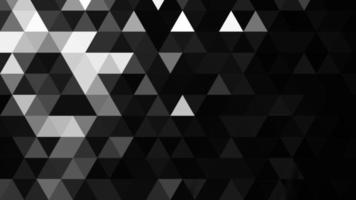 mosaico triangular de fondo geométrico abstracto de patrón poligonal blanco y negro, perfecto para sitio web, móvil, aplicación, publicidad, medios sociales foto